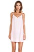 view 1 of 5 Mini Slip Cami Dress in Pink Gingham