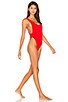 view 2 of 3 Goddess Swimsuit in Bae Watch Red