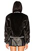 view 3 of 4 The Letterman Faux Fur Jacket in Black