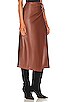 view 2 of 5 The It's-A-Wrap-Midi Skirt in Friar Brown