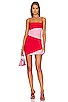 view 1 of 3 Audrina Cami Mini Dress in Pink & Red