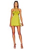 view 1 of 3 Kristen Halter Mini Dress in Chartreuse