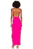 view 3 of 3 Catalina Wrap Maxi Dress in Hot Pink