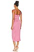 view 3 of 3 Adonia Wrap Midi Dress in Pink
