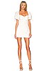 view 1 of 3 Amora Bow Mini Dress in White