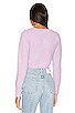 view 3 of 4 Kimberly Fuzzy Crop Sweater in Lavender