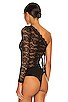 view 4 of 5 Tanya One Sleeve Bodysuit in Black