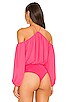 view 4 of 5 Sidney Off Shoulder Bodysuit in Hot Pink