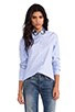 view 1 of 8 Button Down Shirt with Embellished Collar in Blue