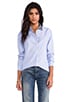 view 3 of 8 Button Down Shirt with Embellished Collar in Blue