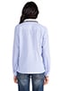 Button Down Shirt with Embellished Collar, view 5 of 8, click to view large image.