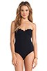 Underwire Scallop Maillot One Piece, view 1, click to view large image.