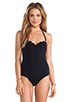 Underwire Scallop Maillot One Piece, view 2, click to view large image.
