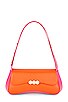 view 1 of 5 Culita Baguette Bag in Fuchsia & Orange