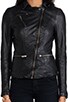 Sirius Leather Biker Jacket, view 5 of 6, click to view large image.