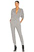 view 1 of 3 Red Eye French Terry Zip Front Jumpsuit in Heather Grey