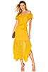 view 1 of 4 Sofia Embroidered Dress in Saffron Yellow