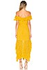 view 3 of 4 Sofia Embroidered Dress in Saffron Yellow