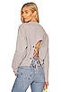 view 1 of 4 Demi French Terry Vintage Washed Lace Up Sweatshirt in Vintage Heather Grey