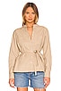 view 3 of 5 Lennox Canvas Tie-Back Button Down in Sandshell