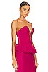view 2 of 4 Bomb Ruffle Corset in Raspberry