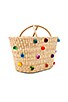 Joana Multi Pompom Tote, view 3 of 4, click to view large image.