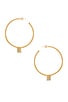 view 1 of 2 x REVOLVE Manhattan Hoop Earrings in Gold & Pave
