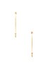 view 2 of 2 x REVOLVE Manhattan Hoop Earrings in Gold & Pave