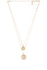 x REVOLVE Lomour Double Coin Necklace, view 2, click to view large image.