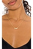 X REVOLVE Angel Script Necklace, view 3, click to view large image.