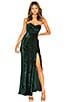 view 1 of 3 Spanish Moss Gown in Jewel Green