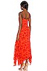 view 3 of 4 Evangeline Gown in Red Orange