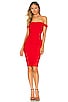 view 1 of 3 Faye Midi Dress in Dark Red