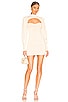 view 1 of 3 Tanner Ruched Mini Dress in Ivory