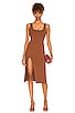 view 1 of 3 Thom Midi Dress in Chocolate Brown