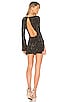 view 1 of 5 MINIVESTIDO SMYTH in Black & Brass