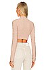 view 3 of 4 Dylan Wide Rib Cropped Sweater in Tan