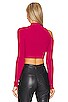 view 3 of 4 Kyra Cropped Sweater in Raspberry