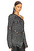 view 2 of 5 Mundaka Distressed Oversized Sweater in Black Metallic