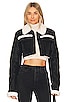 view 1 of 5 Dolly Faux Shearling Jacket in Black & Ivory