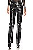 view 1 of 4 Mid Rise Leather Pant in Black