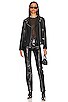 view 4 of 4 Mid Rise Leather Pant in Black