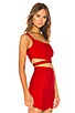 view 2 of 4 x NAVEN Cara Crop Top in Cherry Red