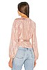 view 3 of 5 Amora Wrap Top in Rose Gold