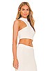 view 2 of 4 Haven Cropped Knit Racer Top in White