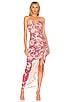 view 1 of 3 Maeve Halter Midi Dress in Abstract Floral