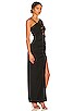 view 2 of 4 Prisha One Shoulder Gown in Black