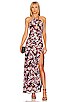 view 1 of 3 MICAELA 가운 in Lanthea Floral Violet
