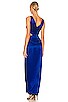 view 4 of 5 Silvina Wrap Cut Out Gown in Sapphire