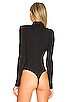 Cybill Rib Long Sleeve Bodysuit with Zip, view 4, click to view large image.